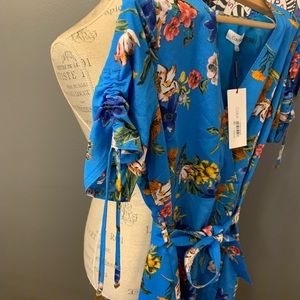 Blue floral Calvin Klein dress